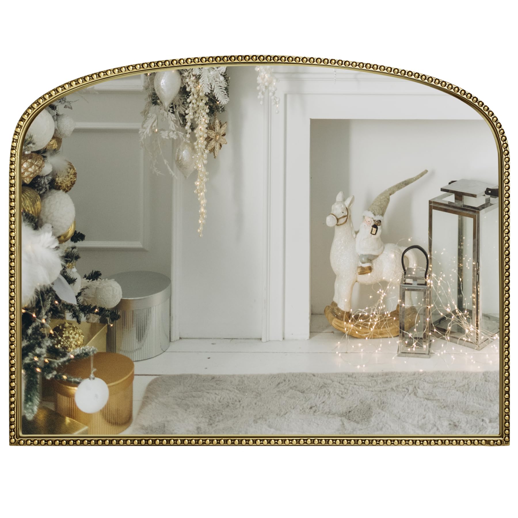 Amazon.com: Wemily Antique Gold Arched Wall Mirror - 36